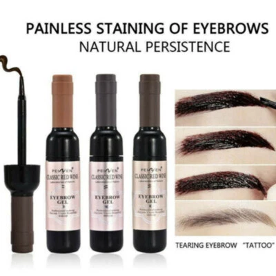 Waterproof Semi-permanent Peel-off Eye Brow Tattoo Tint Dye Gel Eyebrow Cream - Image 1 of 4