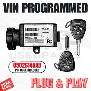 📍 VIN PROGRAMMED PLUG & PLAY IMMOBILIZER CHRYSLER PACIFICA 2006-2008 05026140AB - Picture 1 of 1