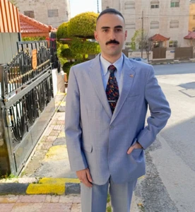 1960s vintage handtailored bespoke classic worsted 2 buttons striped suit 38R - Picture 1 of 19