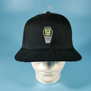 Cappello Vans Uomo Regolabile Nero Dia De Muertos Fiesta Giorno dei Morti Snap Back - Foto 1 di 6
