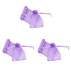  300 Pcs Candy Bags Lavender Organza Gift Small Drawstring for Kids
