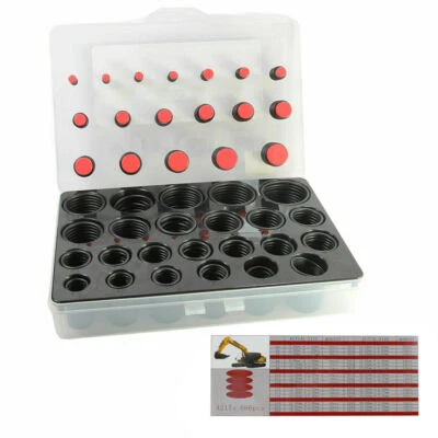 KIT GUARNIZIONI O RING 42 MISURE DIVERSE 666 PZ PEZZI ORING ANELLI GOMMINI - Immagine 1 di 2