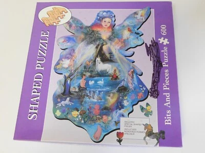 Shaped Puzzle- 'Fairy Kingdom' by Delmary, 600 pieces, Bits Pieces 2003 fantasy - Image 1 of 4
