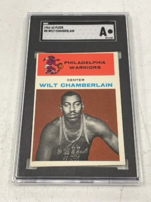 1961-62 Fleer баскетбол Уилт Чемберлен #8 SGC подлинный BS53 - Изображение 1 из 2
