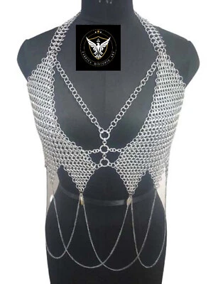 Pechera de cota de malla, unisex, top halter Foto 1 de 4
