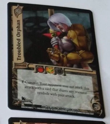2005 UFS  FOIL TROUBLED ORPHAN  CARD UNIVERSAL FIGHTING SYSTEM CCG SCOUT REWARDS - Image 1 of 2