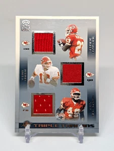 Trent Green Richardson Blaylock 2002 Crown Royale TRIPLE THREADS JERSEY RELIC - Picture 1 of 11