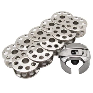 10 BOBINAS 1 ESTUCHE BOBINA PARA JUKI DU-1181 /DU-141 TAMAÑO M - Imagen 1 de 4