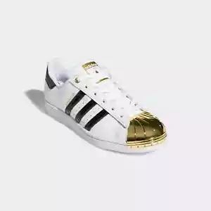 Adidas Originals Womens White SUPERSTAR METAL TOE Fashion Sneakers 5.5 us FV3310 - Picture 1 of 6