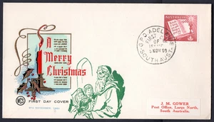 1960 5d Christmas Australia Overseas Mailer Embellished WCS FDC - Picture 1 of 1
