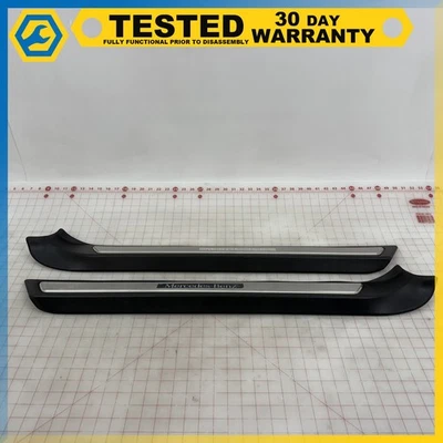 11-17 Mercedes W212 ПЕРЕДНЯЯ ЛЕВАЯ ПРАВАЯ БОКОВАЯ ДВЕРЬ ПОРОГ ПОТЕРТОСТИ ПЛАСТИНА ОТДЕЛКА OEM - Изображение 1 из 4