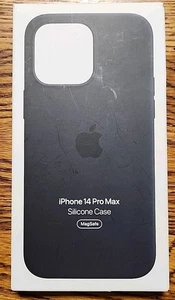 OEM Apple MPTP3ZM/A Silicone Case with MagSafe for iPhone 14 Pro Max - Midnight - Photo 1 sur 5