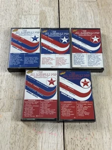 THE ALL AMERICAN POP COLLECTION VOL. 1-5 Cassette Tape Lot Rock Pop  - Picture 1 of 4