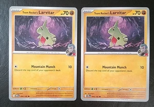 TEAM ROCKET'S LARVITAR 094/182 (x2), POKEMON CARDS (NM) - Picture 1 of 9