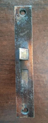 Herrajes antiguos para puerta con cerradura de mortaja de paso con acabado de destello de cobre japonés Foto 1 de 4