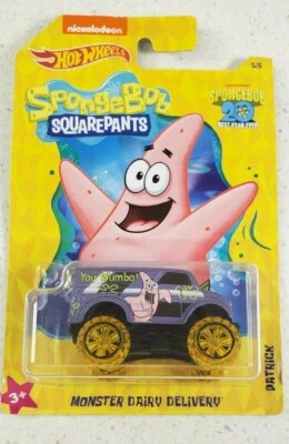 HOT WHEELS WALMART SPONGEBOB SQUAREPANTS SERIES PATRICK MONSTER DAIRY DELIVERY - Image 1 of 4