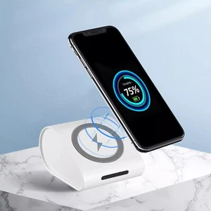 Portable Wireless Charger With Power Bank Battery 10400mAh for Smartphones - Picture 1 of 8