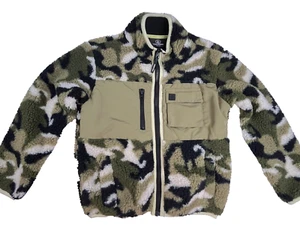 Volcom Big Boys Small (8) Long Sleeve Camouflage-Printed Sherpa Jacket - Picture 1 of 11