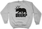 BEER? PULLOVER Deer Bear Fun Hunt Hunter Alcohol Drinking Sport Bier Alkohol
