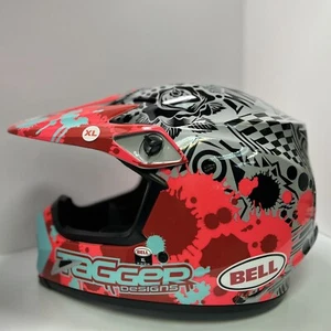 BELL HELMET MX-9 MIPS TAGGER SPLATTER GLOSS BRIGHT RED XL - Picture 1 of 8