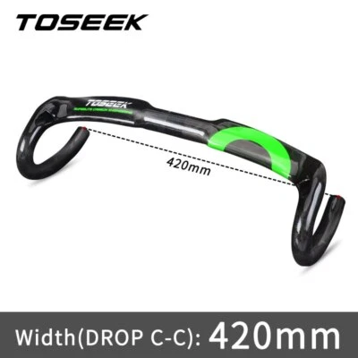 Road Bike Carbon Fiber Integrated Handlebar Internal Routing Bicycle Handlebar  - Image 1 of 4