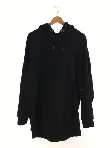 Felpa con cappuccio Palm Angels stampa logo posteriore cotone nero L usata