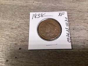 1838 Large Cent Coronet Liberty Head Penny-XF-092623-0030