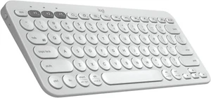 Logitech K380 Pebble Multi-Device Bluetooth Keyboard ~ White - Picture 1 of 7