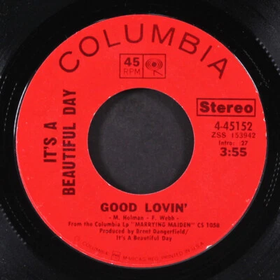 IT'S A BEAUTIFUL DAY: good lovin' / soapstone mountain COLUMBIA 7" Single 45 RPM - Image 1 of 2