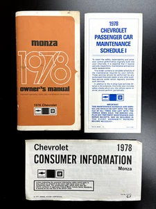 Chevrolet Monza GM 1978 original de fábrica segunda edición manual del propietario conjunto 460297B - Imagen 1 de 3