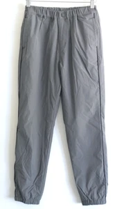 Uniqlo Kids Fleece Lined Nylon Joggers Boys 11 to 12 Gray Stretch Elastic Waist - Picture 1 of 10