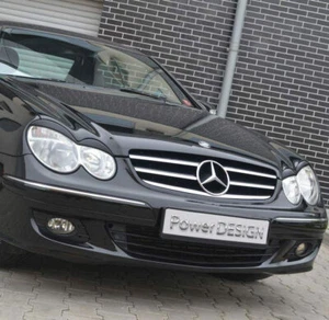 Eyebrows for MERCEDES CLK W209 2002-2010 headlight eyelids lids ABS Plastic - Imagen 1 de 9