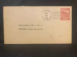 DOMINICAN REPUBLIC, ca1930's, BUSINESS COVER, Stamped - postmarked - Picture 1 of 2