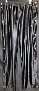 Reebok Gold Tone Snap Large Pants Black - Picture 1 of 5