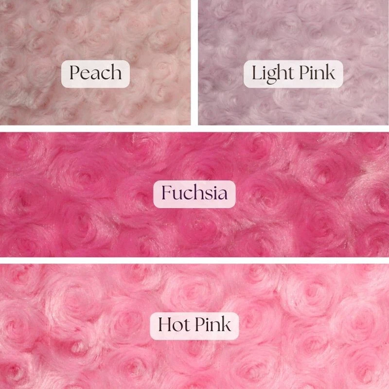 Soft Rosebud Minky Fabric – Sold by Yard – Great for Blankets, Throws& Pillows - Image 1 of 1