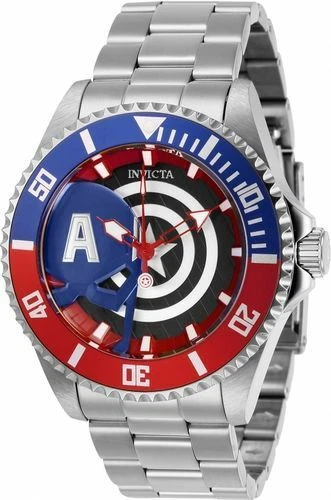 Orologio Uomo Invicta Marvel Captain America Acciaio Limited Edition Pepsi 44mm - Immagine 1 di 1