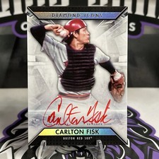 Carlton Fisk 2019 Topps Diamond Icons Red Ink Auto 9/25 Red Sox HOF MG9