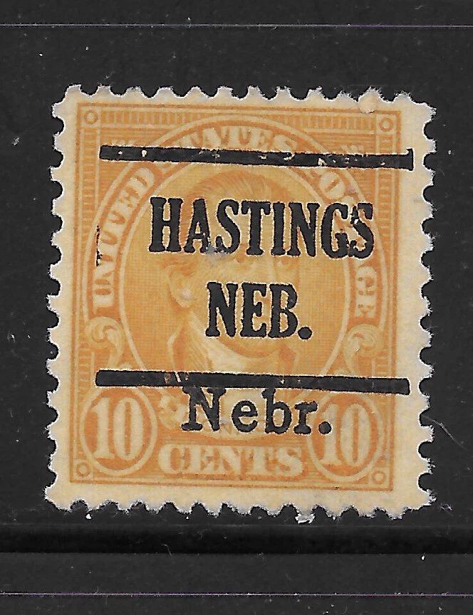 Nebraska Precancels - Hastings 225 - 10c 1926/32 with Nebr. Overprint.  b - Image 1 of 1
