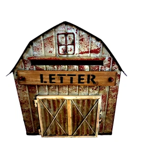 Barn Mailbox Tin Metal Country Farm Life Countrycore New With Tags - Picture 1 of 8