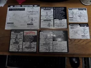 1964 65 66 67 68 69 70 71 72 CHEVELLE JACKING INSTRUCTIONS DECALS - Picture 1 of 7