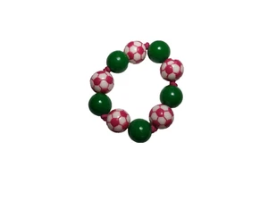 Gymboree Girls Bracelet I Love Soccer Vintage 2 3 4 5 6 7 8 - Picture 1 of 3