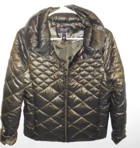 VICTORIA’S SECRET Bronze Shimmer Puffer Coat/Jacket Size Small - Picture 1 of 4