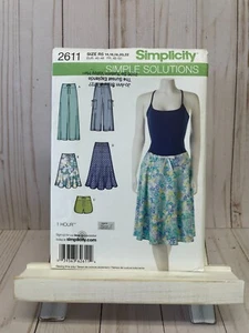 Simplicity 2611 1 Hour Pants Shorts Skirt Lengths Sewing Pattern R5 14-22 NEW - Picture 1 of 2