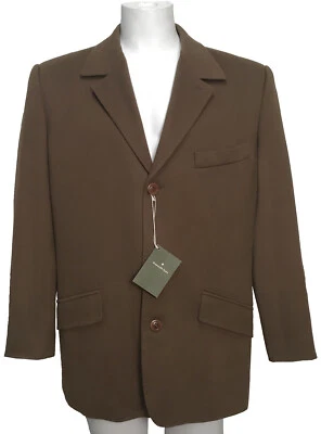 NEW $3595 Ermenegildo Zegna Cashmere Car Coat! e 54 US 44  Large  Honey Brown - Image 1 of 3