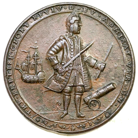 1739 PBvi 18-BB R-6 Admiral Vernon Betts Medal Cover