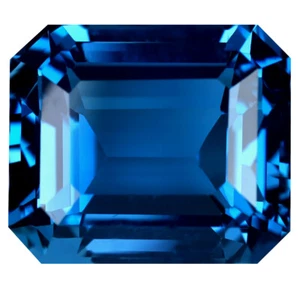 22.63 ct Splendid Octagon (16 x 14 mm) Heated Brazil London Blue Topaz Gemstone - Picture 1 of 2