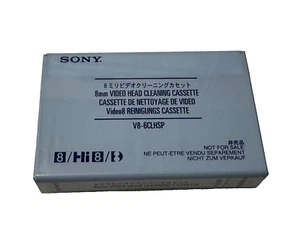 CASSETTE HEAD CLEANING NETTOYAGE VIDEO SONY 8MM HI8 V8-6CLHSP NEUF NEW - Photo 1 sur 2