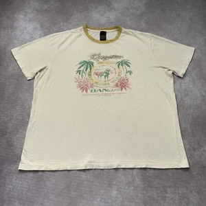 Vintage 90s Lucky Brand Kingston Ganja Shirt Size XXL USA Marijuana Weed 70s - Picture 1 of 14