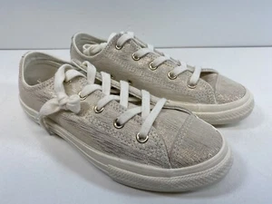 Converse All Star Mädchen Egret Gold Metallic Low Sneaker Schuhe Kinder Gr. 3 - Bild 1 von 8