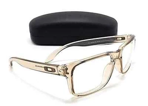 Oakley Holbrook RX OX8156-1456 Polished Transparent Sepia Square Eyeglass Frames - Picture 1 of 6